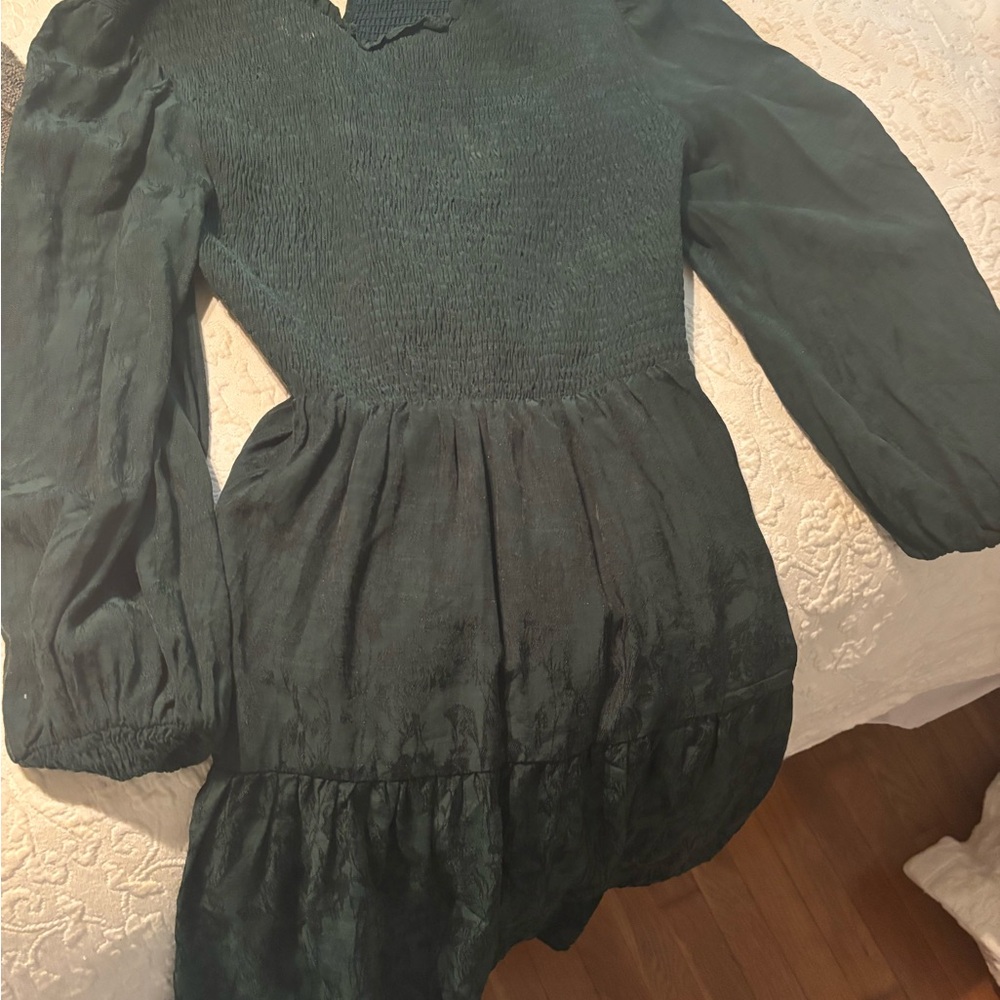 Elegant Dark Green Dress